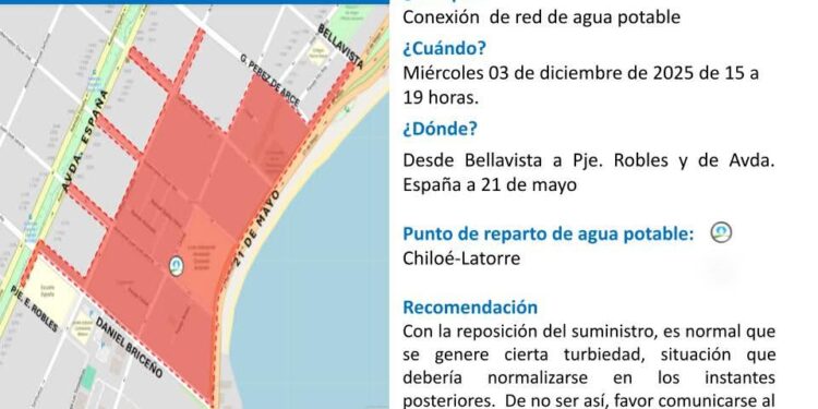 Comunicado informativo sobre interrupción programada del suministro en Punta Arenas