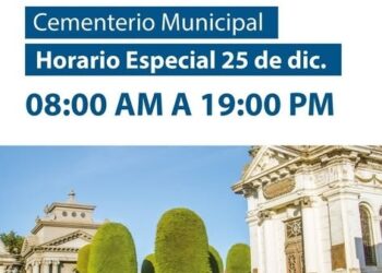 Cementerio Sara Braun tendrá mantendrá horario normal durante el día de Navidad.