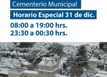 Cementerio Sara Braun  abrirá sus puertas esta noche desde las 23:30 horas.