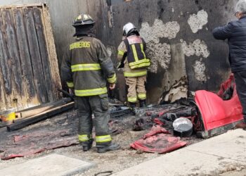 INCENDIO EN INMEDIACIONES DE POLICLINICO 18 DE SEPTIEMBRE