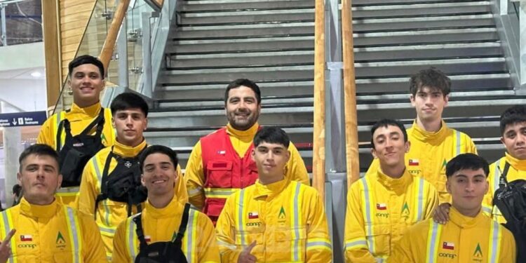 Segundo grupo de brigadistas de Punta Arenas refuerza combate de incendios forestales en La Araucanía