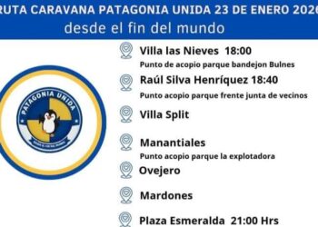 Caravana “Patagonia Unida” recorrerá Punta Arenas este 23 de enero