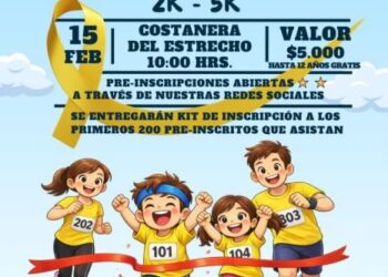 Invitan a la comunidad a participar en la primera Corrida Familiar “Píntate de Dorado” en Punta Arenas