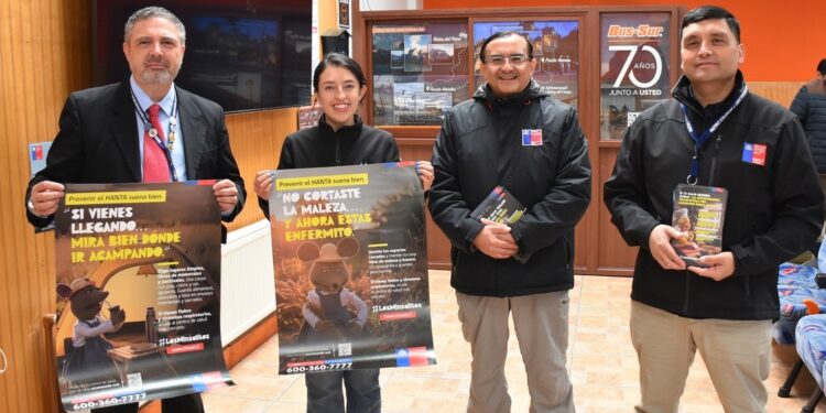 SEREMI DE SALUD REFUERZA PREVENCIÓN DE HANTAVIRUS, MAREA ROJA Y ENFERMEDADES TRANSMITIDAS POR ALIMENTOS EN TERMINAL DE BUS SUR