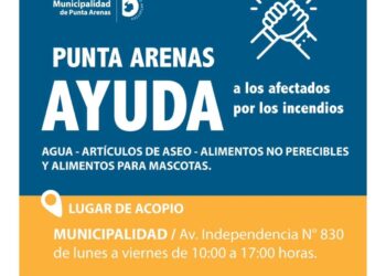 Municipalidad de Punta Arenas habilita centro de acopio para apoyar a afectados por incendios