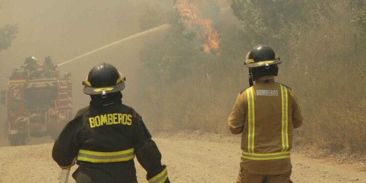 Incendios forestales tiñen de rojo el cielo y obligan a evacuaciones en Biobío y Ñuble