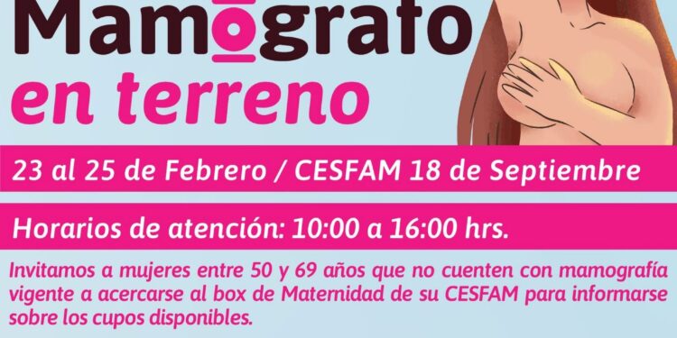 Mamógrafo en terreno atenderá a mujeres de Punta Arenas entre el 23 y 25 de febrero