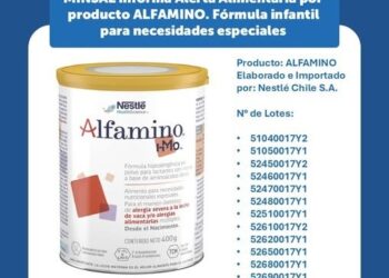 Ministerio de Salud emite alerta alimentaria por fórmula infantil Alfamino