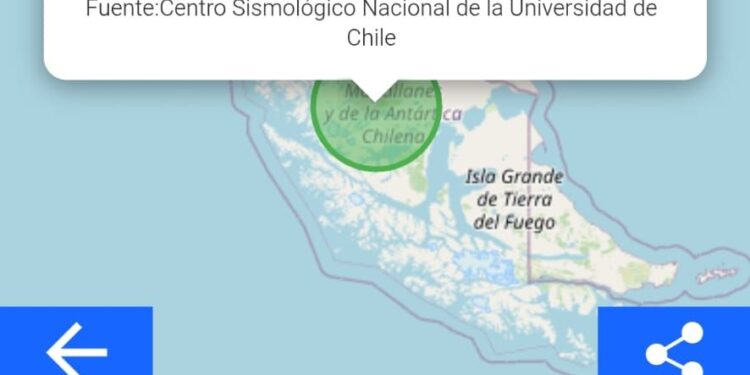 Sismo de magnitud 4,6 se registró al sureste de Puerto Natales