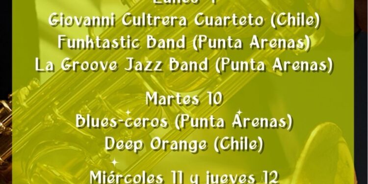 Con raíces en la tradición familiar se desarrolla la XVI versión de la Semana Internacional del Jazz en Magallanes.