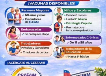 CESFAM Thomas Fenton inicia campaña de vacunación contra la influenza desde el 2 de marzo