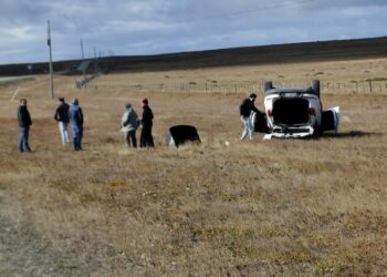 Vehículo argentino volcó a la altura del kilómetro 141