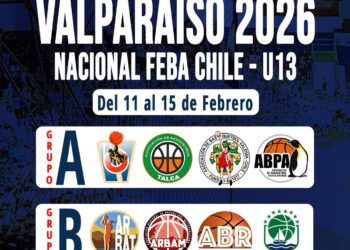 Selección masculina de baloncesto sub 13 de Punta Arenas, debuta hoy en nacional Feba Chile, Valparaíso 2026.