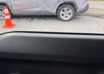 Choque a la salida de Zona Franca hacia Avenida Bulnes genera congestión vehicular