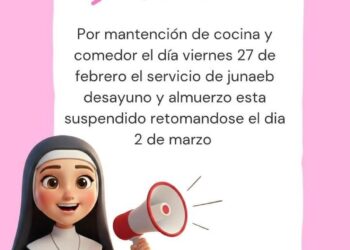 Liceo Bicentenario María Mazzarello suspenderá servicio de alimentación este viernes por mantención