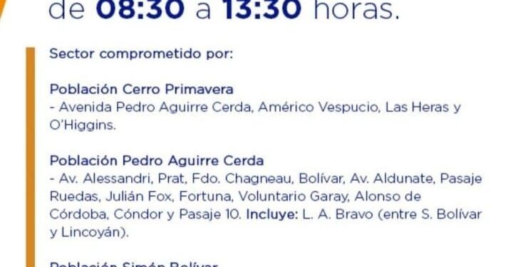 Edelmag anuncia corte programado de suministro eléctrico para este jueves en sectores de Punta Arenas