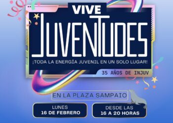 INJUV celebrará 35 años con jornada abierta “Vive Juventudes” en Plaza Sampaio