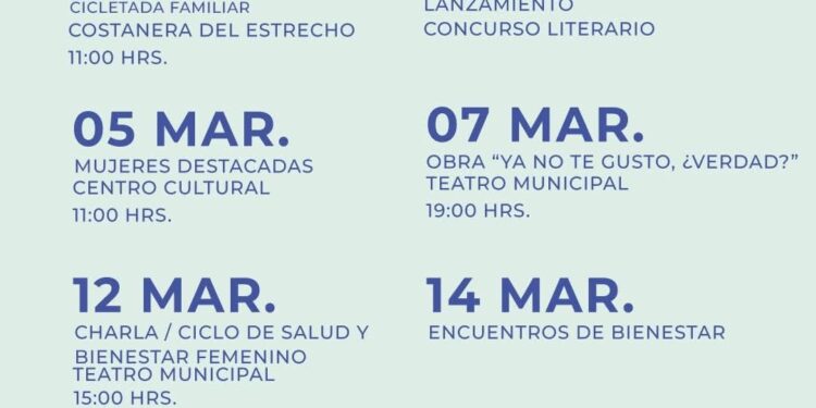 Punta Arenas conmemorará el Mes de la Mujer con nutrido calendario de actividades durante marzo
