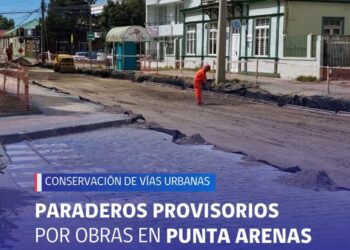 Desvíos y paraderos provisorios por obras en Av. Bulnes