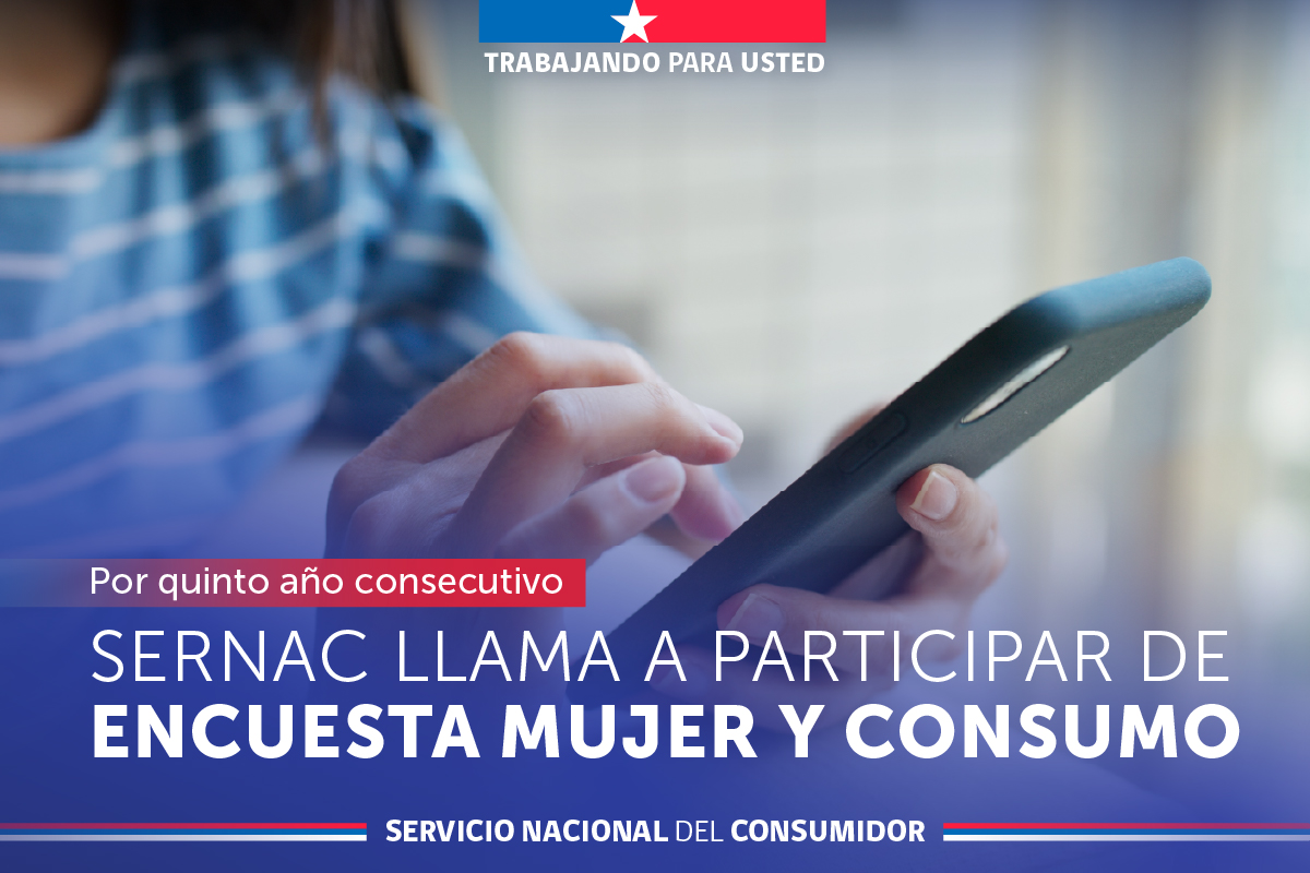 SERNAC invita a participar en la Encuesta Mujer y Consumo 2026 para fortalecer derechos de las consumidoras