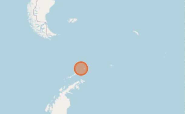 Fuerte sismo de magnitud 6.4 se registra al sur de las Islas Shetland