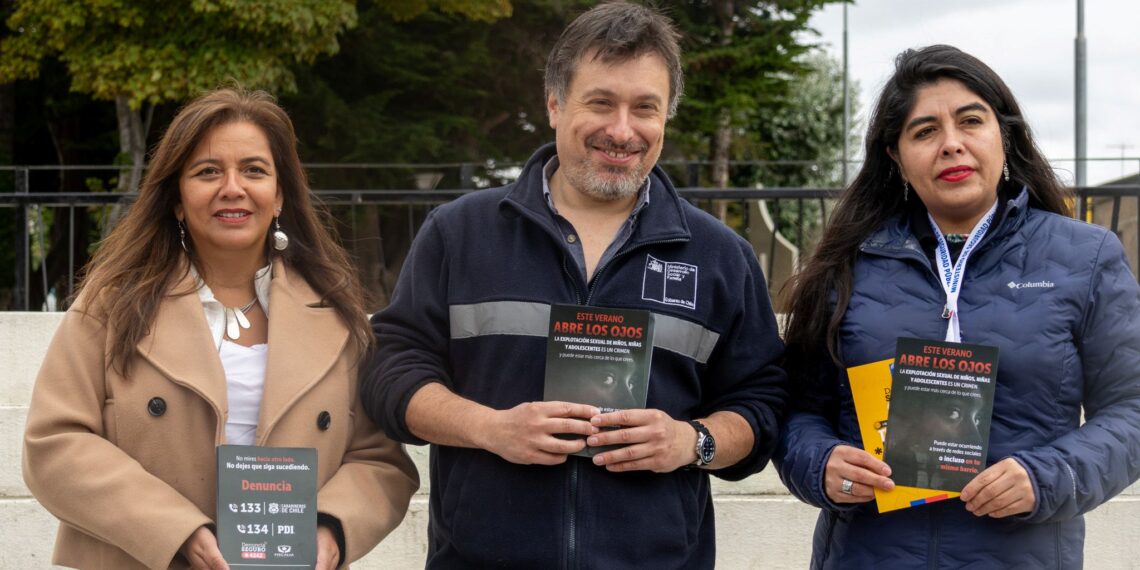 Autoridades realizan campaña de prevención contra la explotación sexual infantil en Punta Arenas