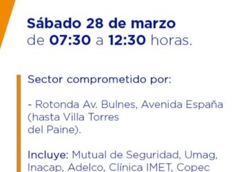 Corte programado de electricidad afectará amplio sector de Punta Arenas este sábado
