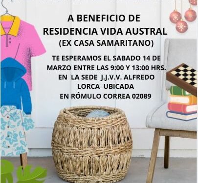 Organizan venta de garage solidaria en beneficio de residencia de adultos mayores en Punta Arenas