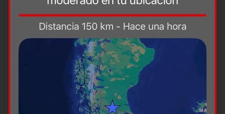 Alerta sísmica reporta sismo preliminar de magnitud 5.5 cercano a Punta Arenas