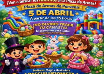  ¡Llega la magia de la Pascua a Porvenir!  Este domingo desde las 15:00 horas.