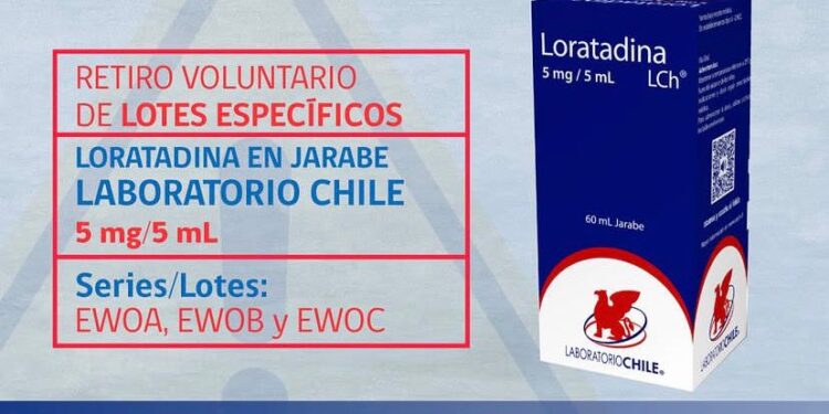 Retiran jarabe de loratadina del mercado, ISP pide no consumir lotes afectados