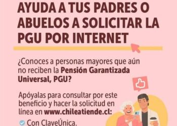 ChileAtiende impulsa apoyo digital para que adultos mayores accedan a la PGU