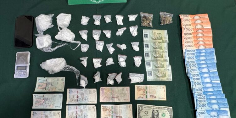 Carabineros detiene a sujeto por tráfico de drogas tras control vehicular en Punta Arenas