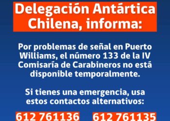 Problemas de señal afectan número de emergencias 133 en Puerto Williams
