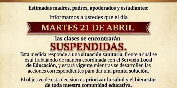 Liceo Hernando de Magallanes de Porvenir suspende clases por emergencia sanitaria ante plaga de palomas.