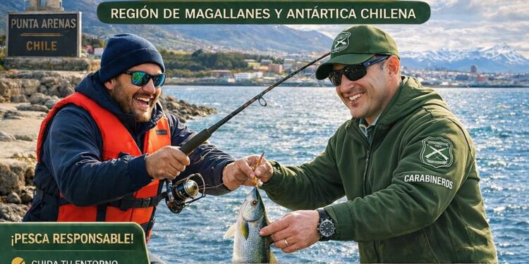 Carabineros invita a campeonato de pesca en Punta Arenas en el marco de su centenario