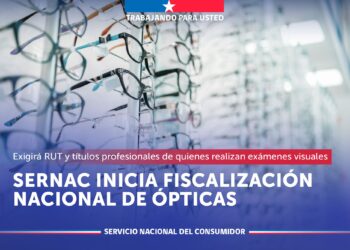SERNAC fiscalizará ópticas para verificar cumplimiento de normas sanitarias y derechos de consumidores