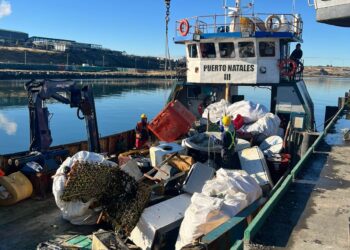 Retiro de chatarra y reparación de muelle benefician a comunidad de Puerto Edén