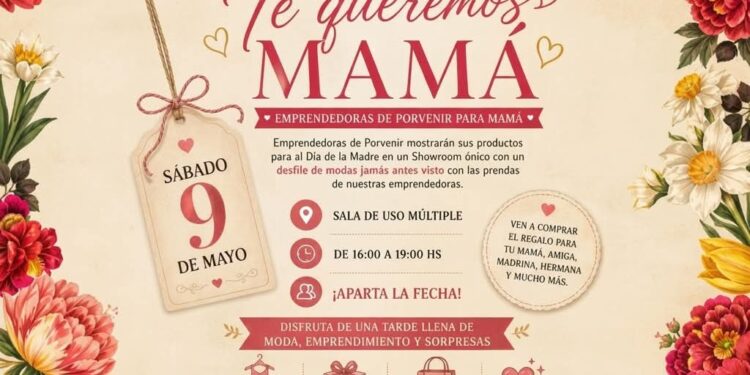 Porvenir celebra a las madres con desfile de modas y showroom de emprendimiento local.