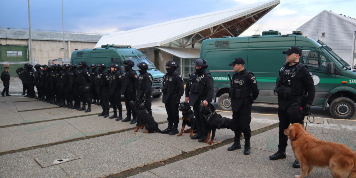 Gendarmería realiza allanamiento en el Complejo Penitenciario de Punta Arenas en el marco del plan contra la violencia carcelaria