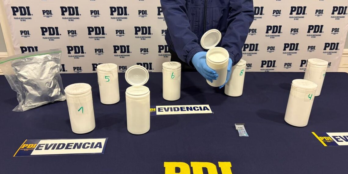 PDI incauta más de 8,5 kilos de cocaína y detiene a un hombre en Punta Arenas