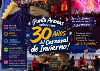 Tras una noche inolvidable con Los Bunkers, Punta Arenas se prepara para el gran desfile del Carnaval de Invierno
