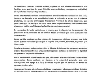 Democracia Cristiana de Puerto Natales pide sanción, mientras que Frente Amplio exige la renuncia del delegado Presidencial Provincial de Última Esperanza.