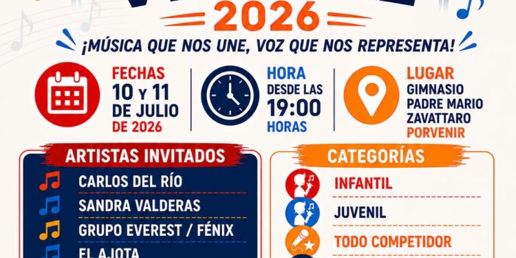 La música y el talento local se toman Tierra del Fuego: Porvenir se prepara para el 1.er Festival del Cantar Vecinal 2026