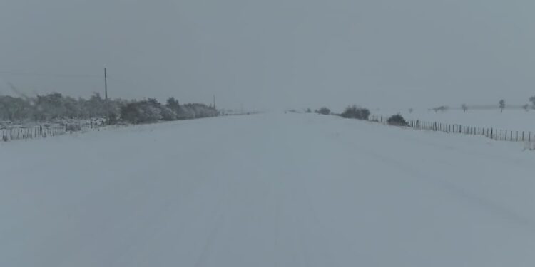 Rutas con nieve y escarcha complica el desplazamiento en la región de Magallanes