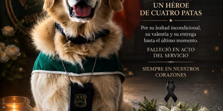 Con dolor y gratitud Magallanes despide a Golfo, el can detector de drogas que entregó su vida al servicio de Chile