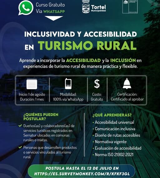 Municipio de Cabo de Hornos invita a emprendedores turísticos a capacitarse en turismo inclusivo y accesible