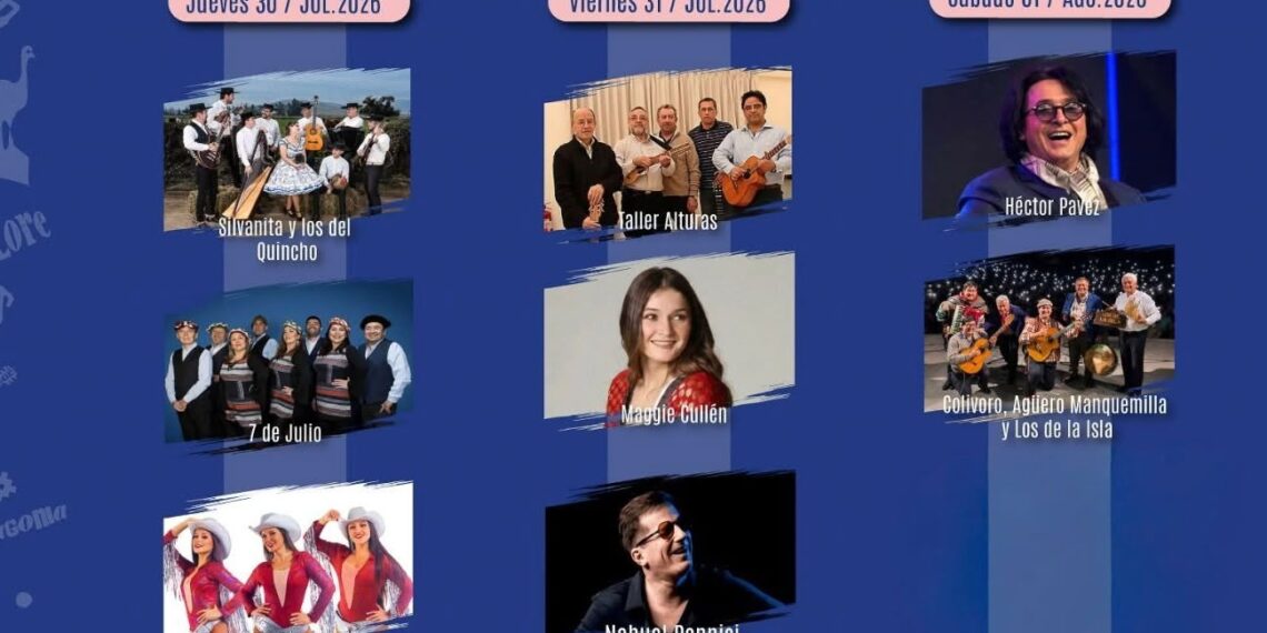 Festival Folclórico de la Patagonia 2026 confirma su cartelera, tres noches de música reunirán a grandes exponentes del folclore en Punta Arenas