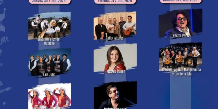 Festival Folclórico de la Patagonia 2026 confirma su cartelera, tres noches de música reunirán a grandes exponentes del folclore en Punta Arenas