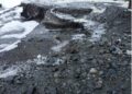 Crecida de mareas obliga al cierre de un tramo de la Ruta 9 Sur